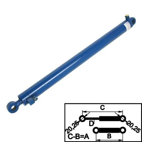 Crawford:Hafa hydrauliek cilinder, teledock, slaglengte 500mm Crawford:Hafa hydrauliek cilinder, teledock, slaglengte 500mm